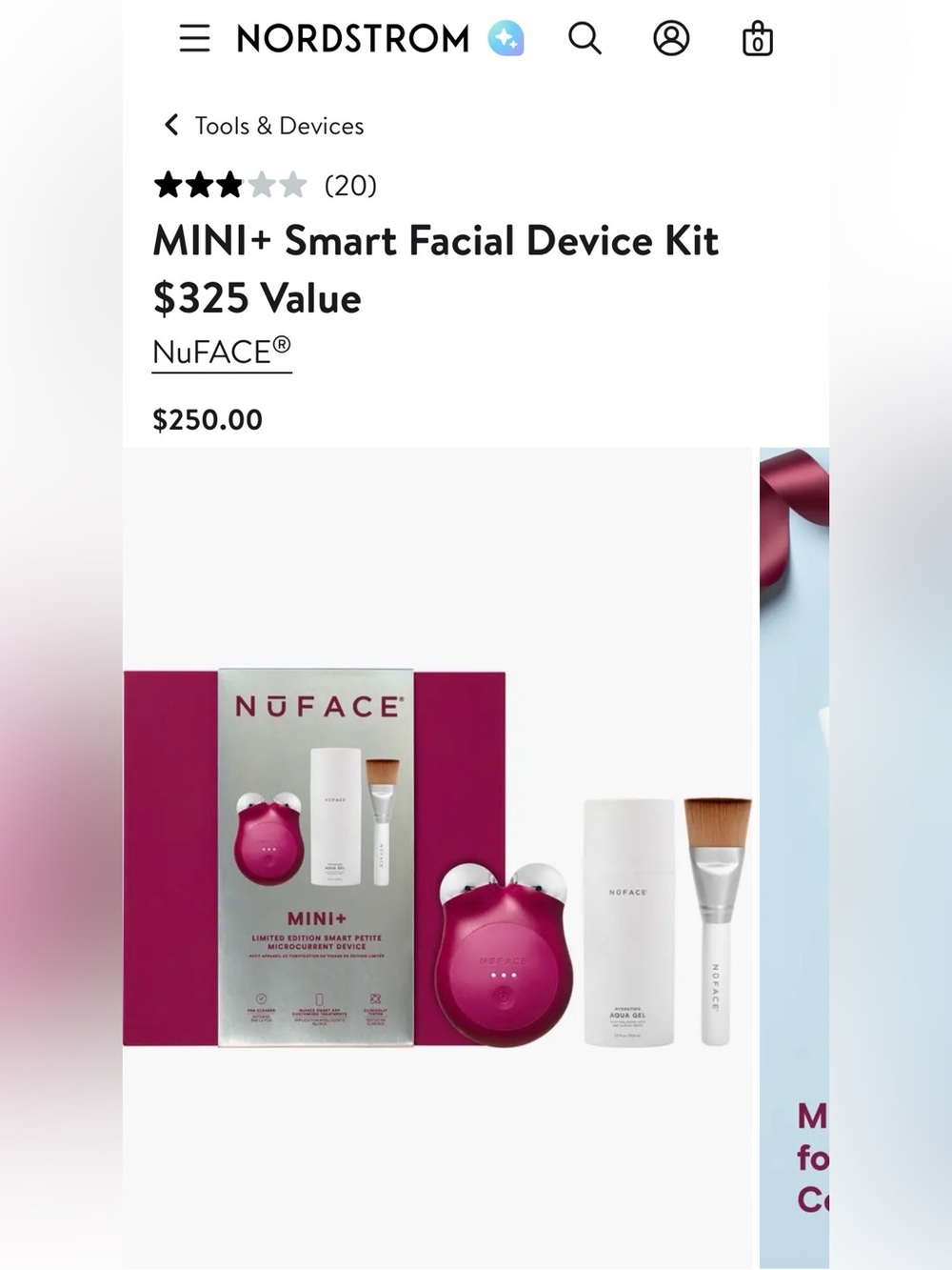 NuFace Mini Special Edition Facial Toning Device New In Box Sealed